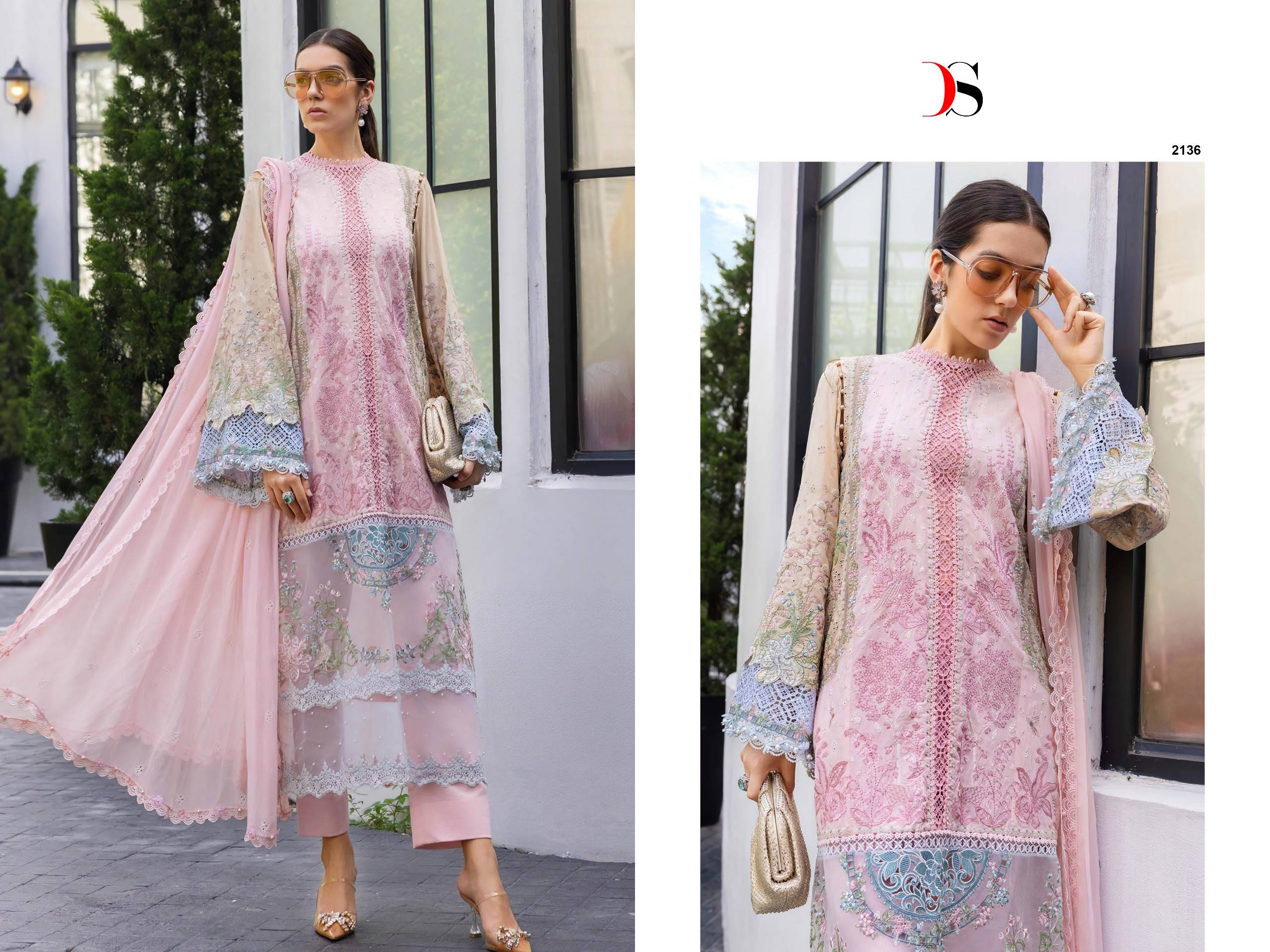 Maria B Vol 5 By DEEPSY SUITS Beautiful Pakistani Suits Colorful Stylish Fancy Ethnic Wear Pure Cotton Dresses At Wholesale